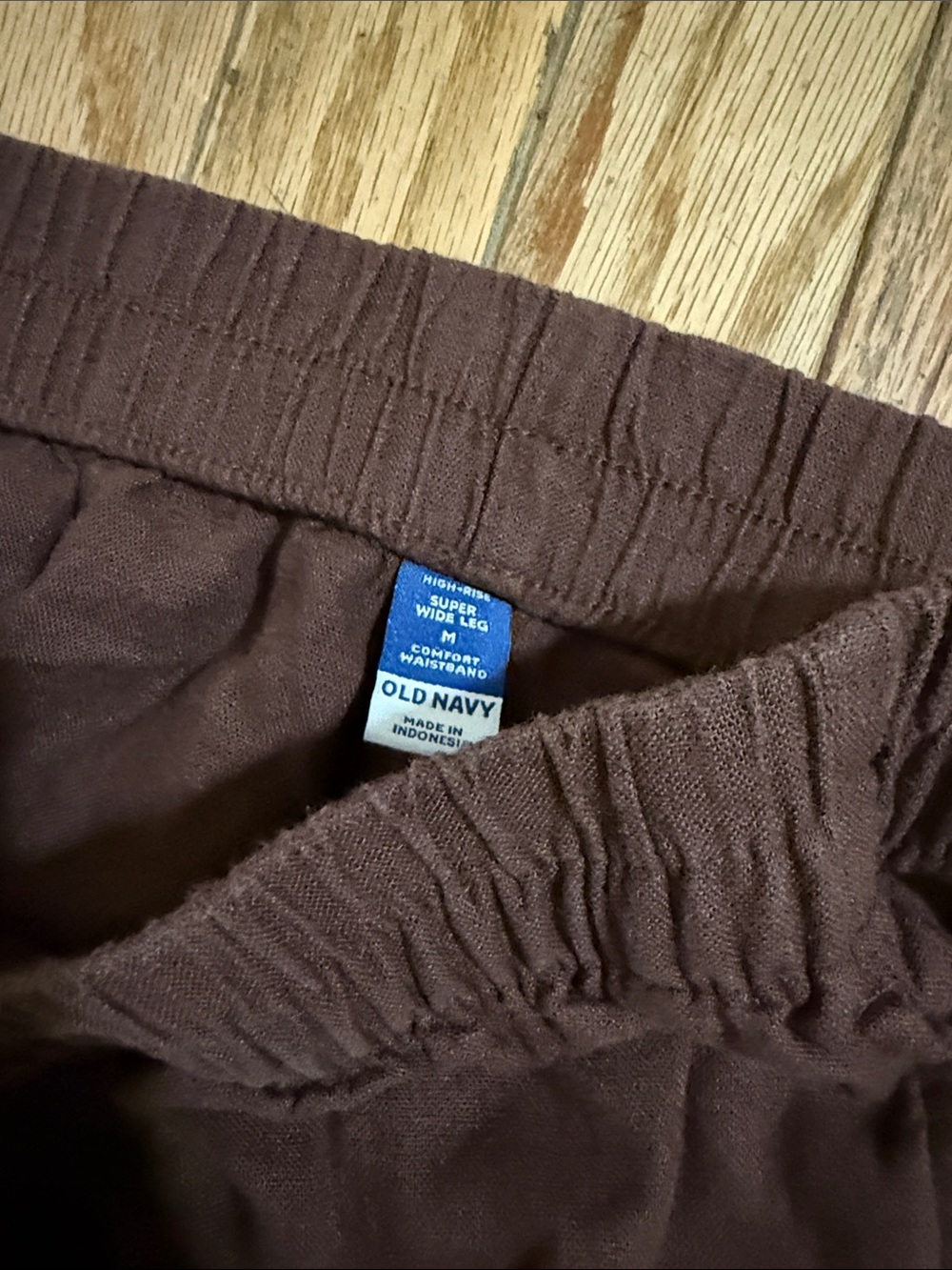 Old Navy Brown Boyfriend Linen Set: Shirt(SM) Pants (M) - Picture 2 of 3